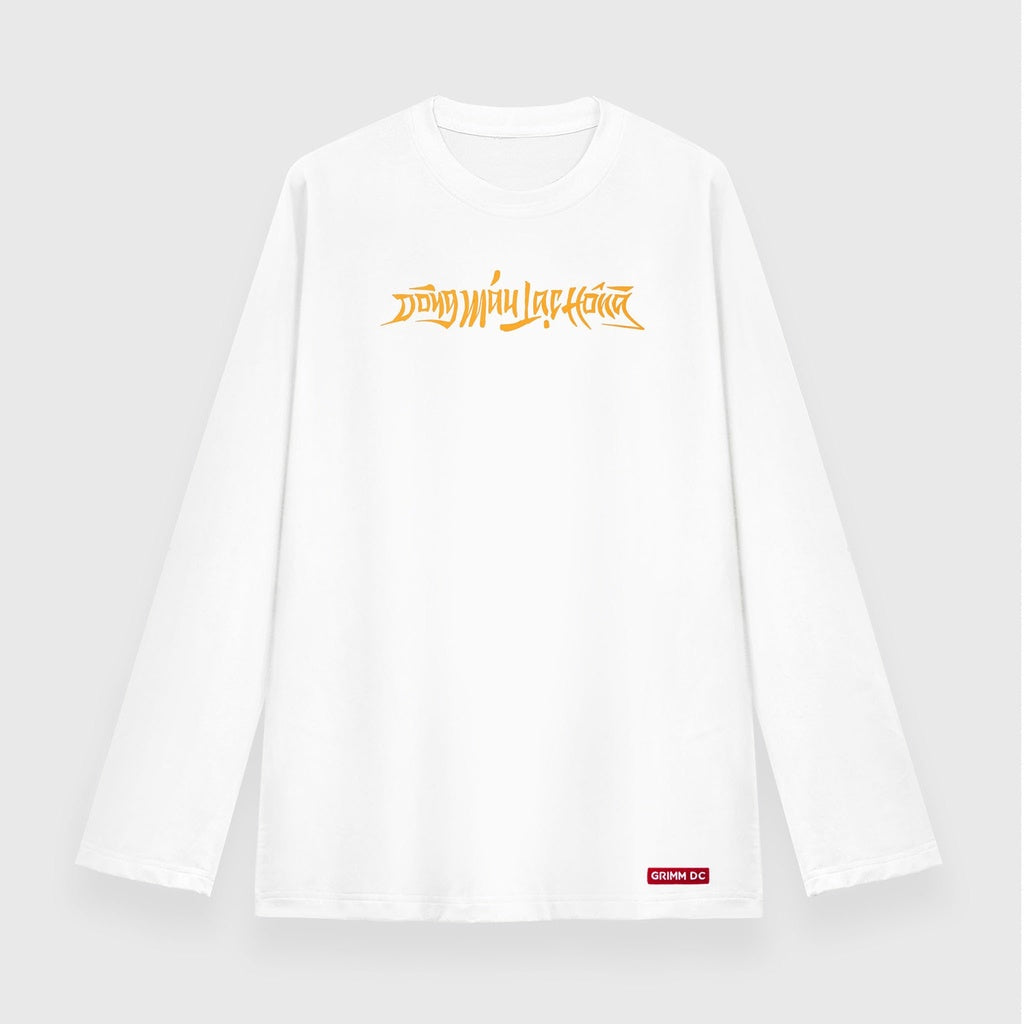 Grimm DC Áo tay dài Dòng máu Lạc Hồng - Lạc Long Quân // Trắng