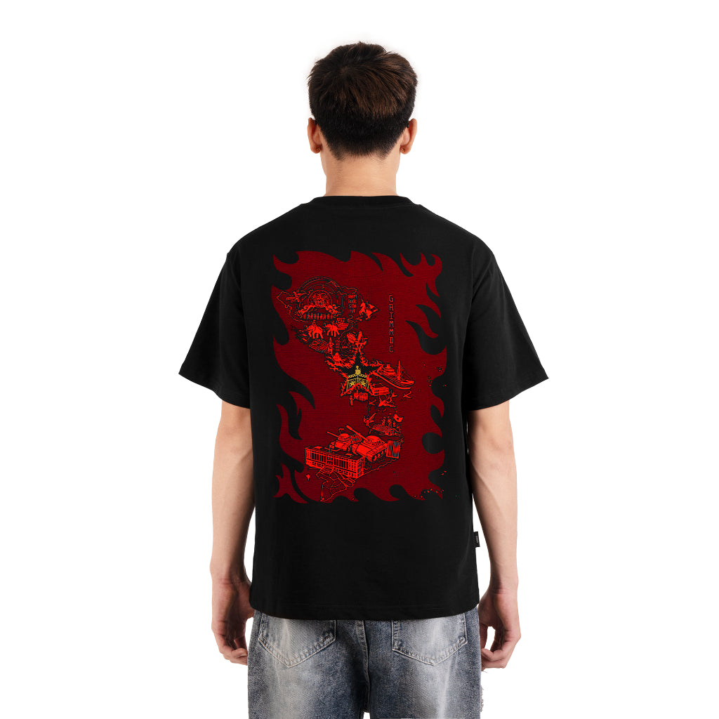 Grimm DC Áo thun Việt Nam 12 thần khúc vải cotton