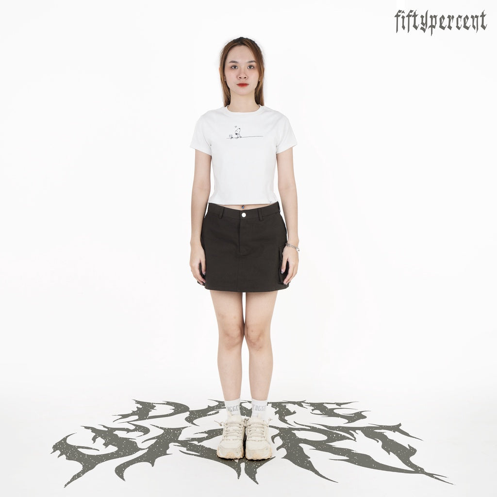 Grimm DC Chân váy bé-nê-phích (Date skirt) // Dark moss